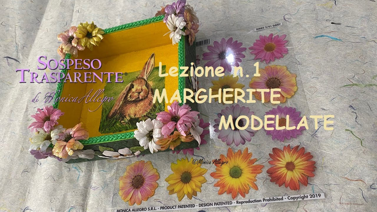 SOSPESO TRASPARENTE LEZIONE N 1 MARGHERITE