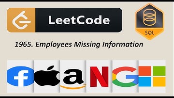1965. Employees Missing Information | LeetCode | SQL | Solution | Interview Problem