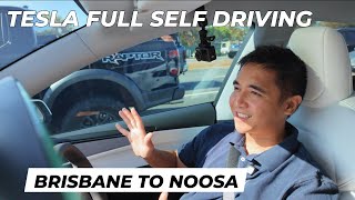 Brisbane to Noosa - Tesla Full Self Driving (Supervised)
