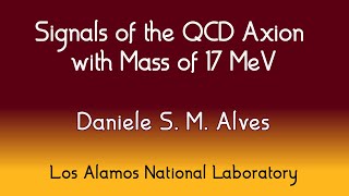 HE Seminar -  - Daniele S. M. Alves, Los Alamos National Laboratory