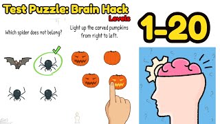 Test Puzzle: Brain Hack All Level 1 - 20 Gameplay Walkthrough