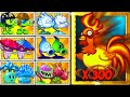 PvZ2 - Random 37 Pair Plants vs 300 (Chicken, Turkey, Ice Weasel) Who will Win ?