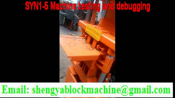SYN1-5 full automatic hydraulic clay lego brick machine/different shape, size mold changeable