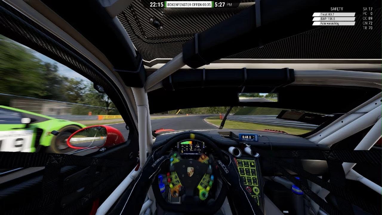 BRANDS HATCH 40-MINUTEN-RENNEN IM PORSCHE 991 GT3 R COCKPIT-VIEW - YouTube