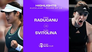 Thumbnail for Emma Raducanu vs. Elina Svitolina | 2024 Auckland Round of 16 | WTA Match Highlights