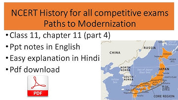 class 11 history chapter 11 | paths to modernization | part 4