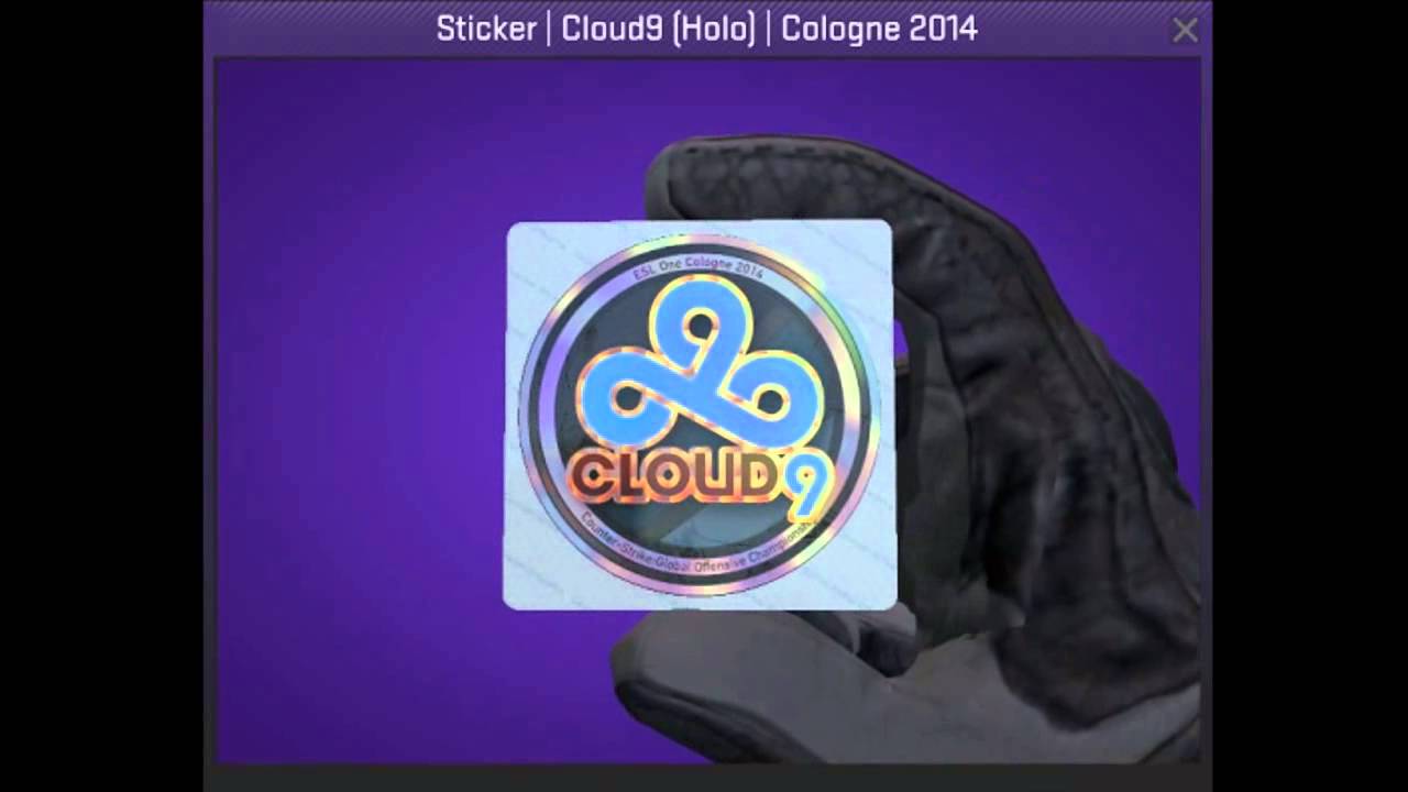 cloud9 holo sticker cologne