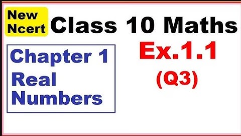 Class 10 Maths Ex 1.1 Q3 (i, ii, iii) Chapter 1 Real Numbers New NCERT Book  #video