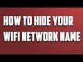 How to hide your wifi network