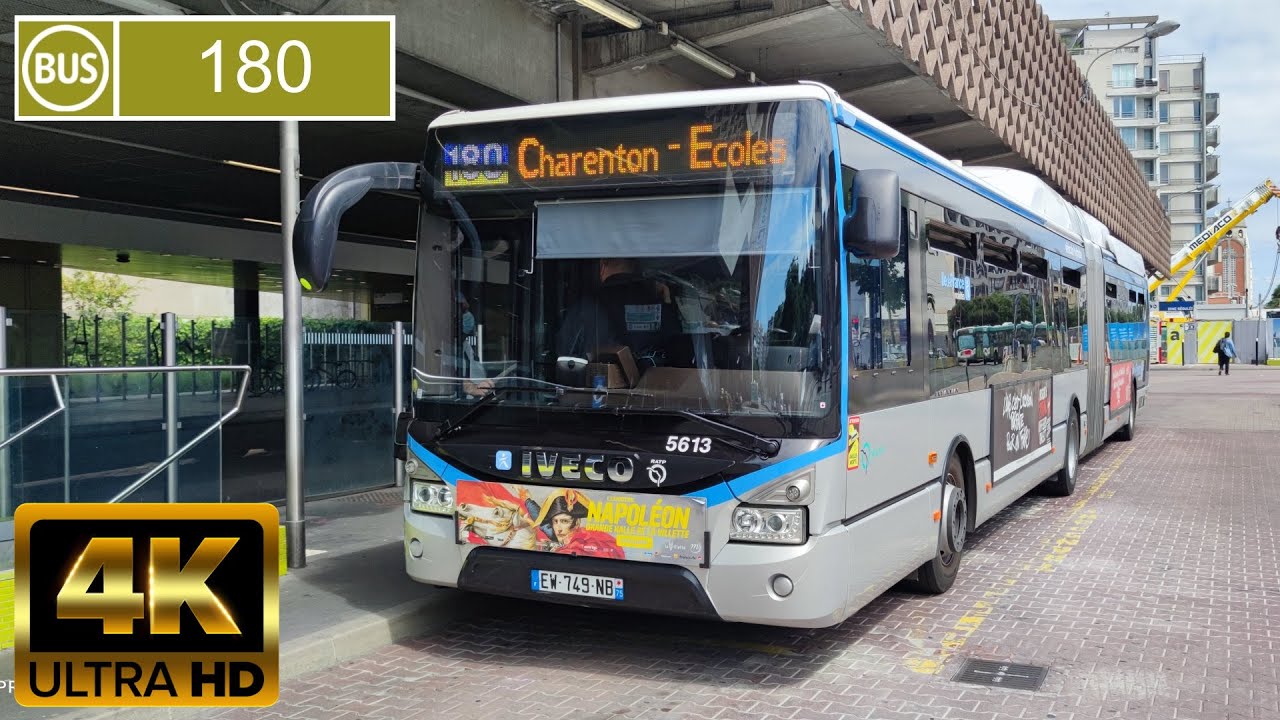 Bus 180 - Charenton Ecoles - Villejuif Louis Aragon