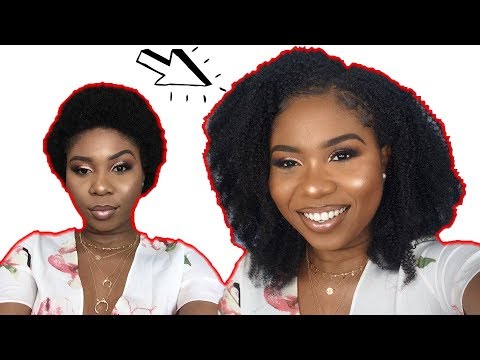 video about Clip in Hair Extension Afro Kinky Coily