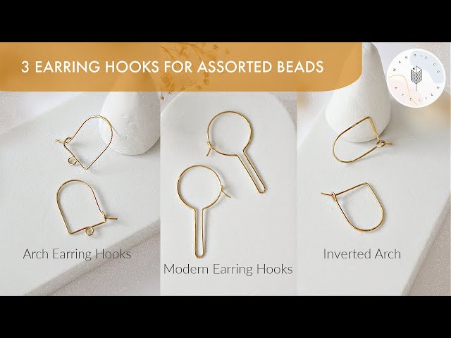 3 DIY Earring Hooks for Polymer Clay, Gemstones, Pearls & Glass