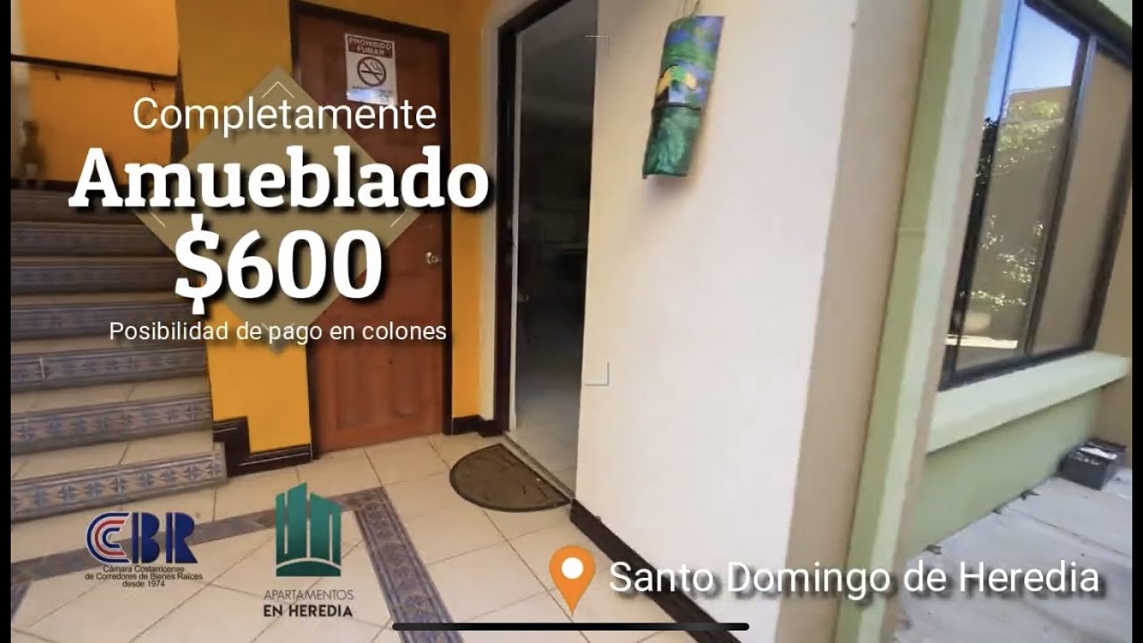 APARTAMENTO AMUEBLADO - $600 - Santo Domingo de Heredia