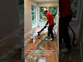 Living Nature Floor: A Combination of Resin, Wood, and Moss #shorts #tricks #renovation
