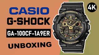 Casio G-Shock GA-100CF-1A9ER Unboxing 4K - YouTube
