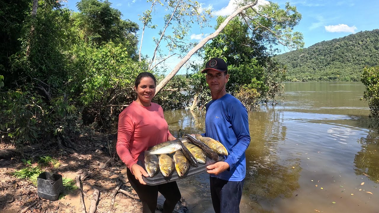 PENUTIMO VIDEO COM MEU PAI COMO FOI BOM OLHA QUANTO DE PEIXE  QUE PEGAMOS