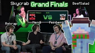 Hax Loveswatchs Skycrab vs BeefSalad (ft. Feinberg commentating) | MCSR Ranked Lan Grand Finals 