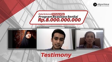 BEASISWA 8 MILIAR| Algoritma Data Science School | Testimoni (2021)