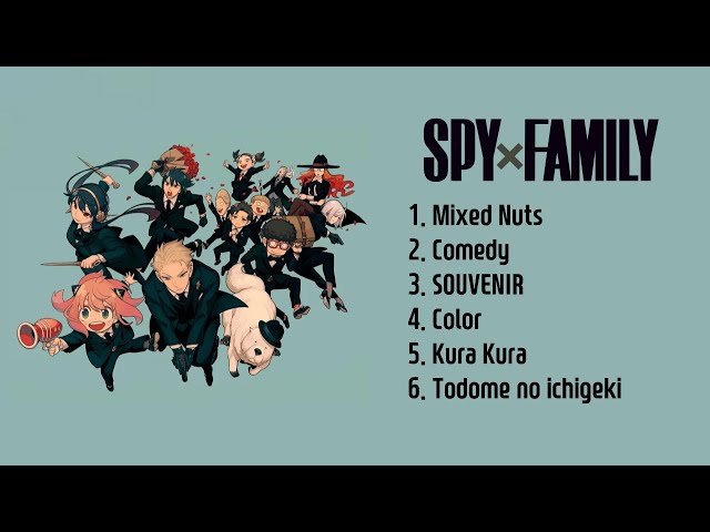 𝐏𝐥𝐚𝐲𝐥𝐢𝐬𝐭 | 스파이 × 패밀리 -  1~2기 OP/ED Full 모음 ｜ SPY × FAMILY -  Season1~Season2 OP/ED Full Song class=