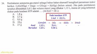 Cara Cepat Menentukan Volume Pada Keadaan STP (UN Kimia 2018 No. 34)