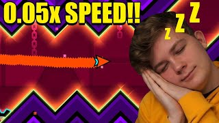 THE SLOWEST DEADLOCKED COMPLETION EVER!! (0.05 Speed) // Geometry Dash