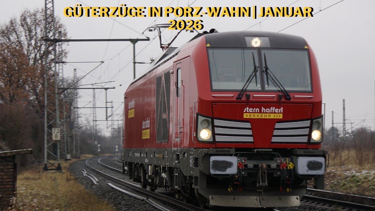 Güterzüge in Porz-Wahn | Januar 2026