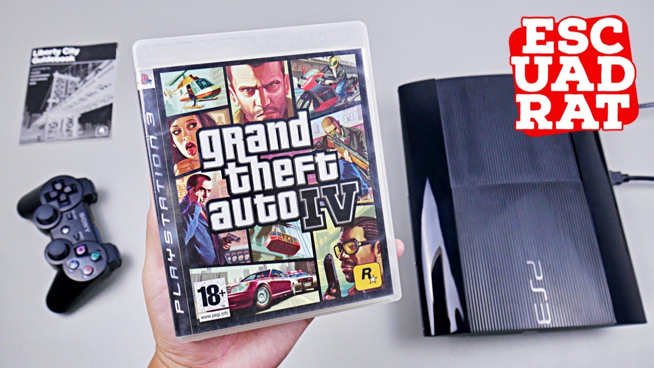 GTA 4 PS3 English, Unboxing & Gameplay Grand Theft Auto IV PlayStation 3  Superslim GTA IV 