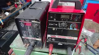 MIG GMAW Weld Test with Lincoln Electric V300i and LN27 Wire Feeder