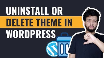 Uninstall and Delete a WordPress Theme