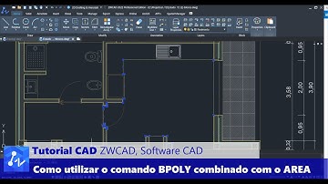Tutorial CAD: Como Utilizar o Comando BPOLY combinado com o comando AREA no ZWCAD