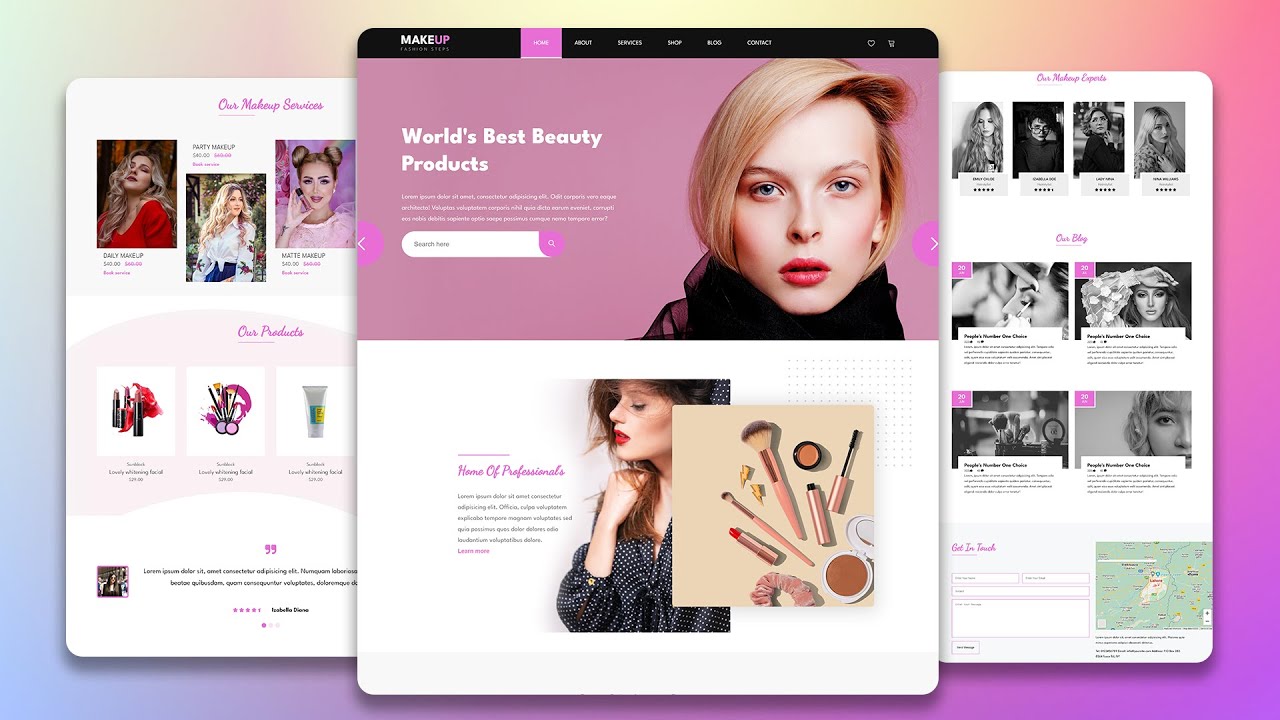 How to Create a Makeup Website - How to Make a Website for a Beauty ...