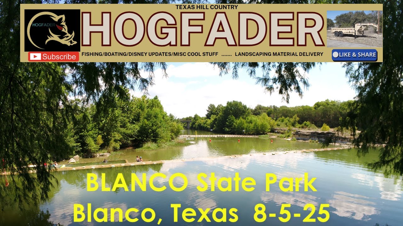 Blanco State Park 8-5-25 driving & walking tour