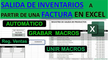 Crear REGISTRO DE SALIDAS DE INVENTARIO AUTOMATICO con FACTURA en EXCEL
