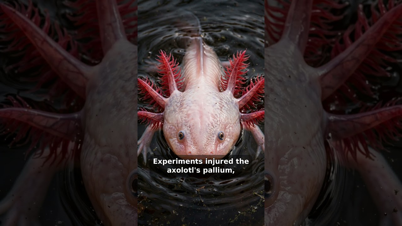 How Does the Axolotl Regrow Its Own Brain? 🧬 | Axolotl Explained #shorts