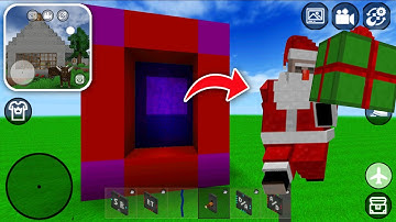 How to Make PORTAL to SANTA BOSS in MINI BLOCK CRAFT 3D