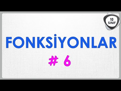 Fonksiyonlar 6 | Çift Fonksiyon Tek Fonksiyon | 10. Sınıf | yeni müfredat