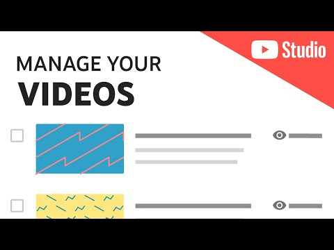 Edit Video Settings with YouTube Studio