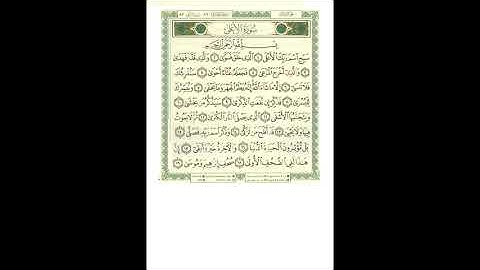 سورة الاعلى بصوت الشيخ محمد سعيد نور رحمه الله