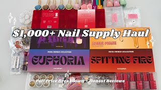 $1k+ Nail Supply Haul + Unboxing & Testing Out Everything + Full Price Breakdown !