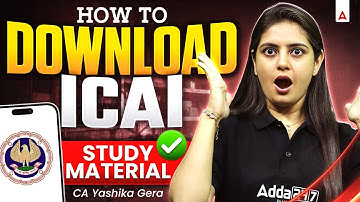 How to Download ICAI Study Material | ICAI New Study Material Download