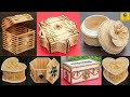 Handmade Jewelry storage boxes | DIY Jewellery Box made from Popsicle Sticks,Bamboo sticks and jute