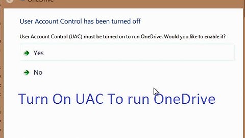 User Account Control has been turned off / how to turn on UAC in Windows 8.1