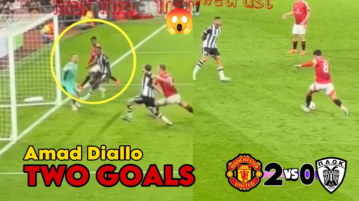 🔥Amad Diallo Bangs a Double for Man United, Man United 2-0 PAOK Thessaloniki FC