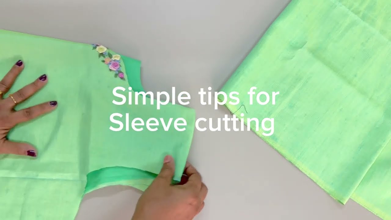 Sleeve cutting & stitching/ Tips for beginners/ sewing hacks/ sewing