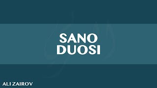 Namozdagi birinchi duo | Sano duosining o'qilishi