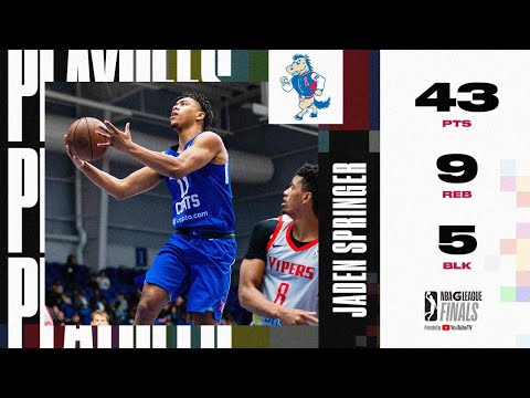 Jaden Springer EXPLODES for a Career-High 43 PTS in Game 1 of the NBA G League Finals