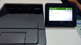 HP laser Managed E50145 configuration page/test demo page