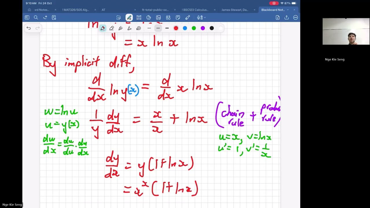 Related Rates of Change | Calculus I A Lecture 8 | Nge Kie Seng 20251024