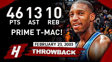 Tracy McGrady EPIC Triple-Double Highlights vs Nets (2003.02.23) - 46 Pts, 13 Ast, 10 Reb!