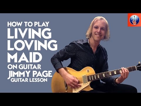 How to Play Living Loving Maid on Guitar - Jimmy Page Guitar Lesson